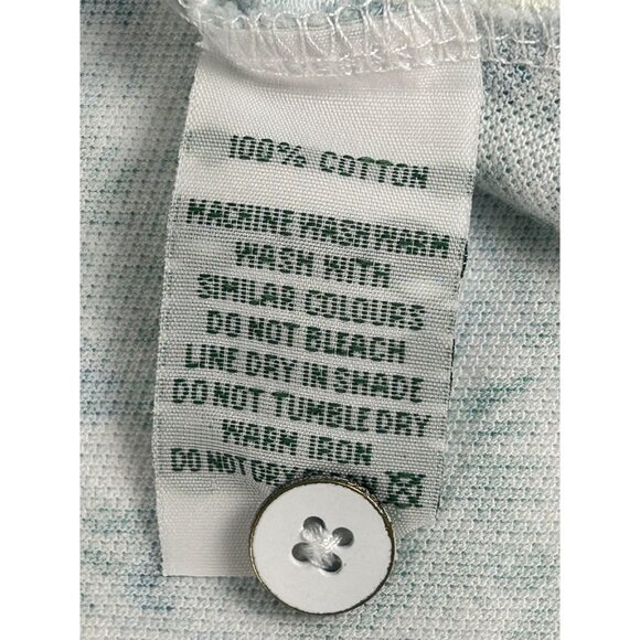 Rodd & Gunn Men's Polo Top White Green Blue Palm Print Sport Fit Cotton L - Picture 3 of 4